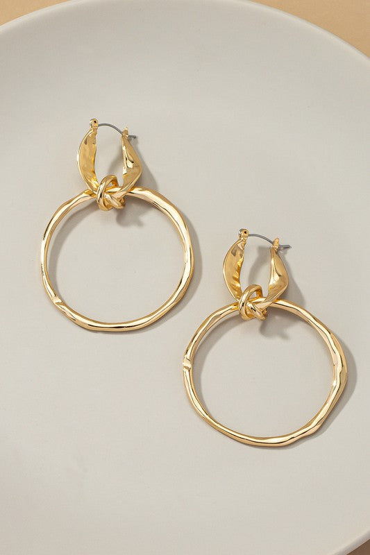 Hoop drop earrings Fashion Lux Shop