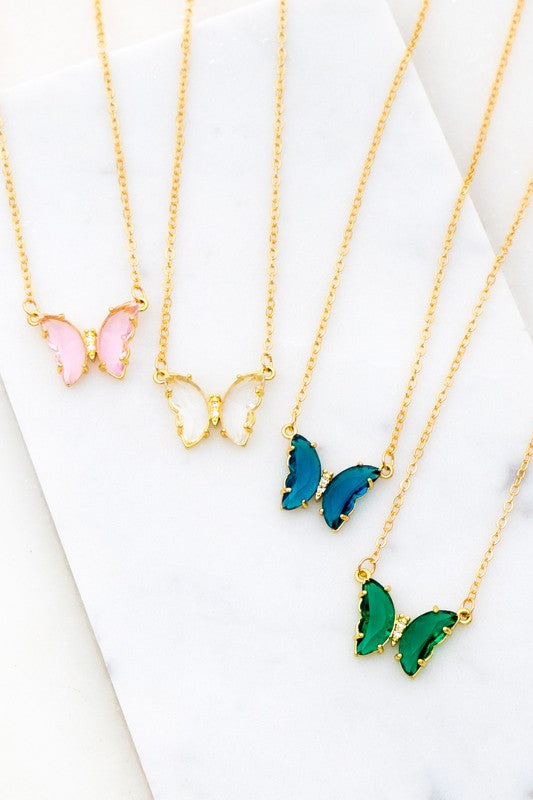 BUTTERFLY PENDANT NECKLACE