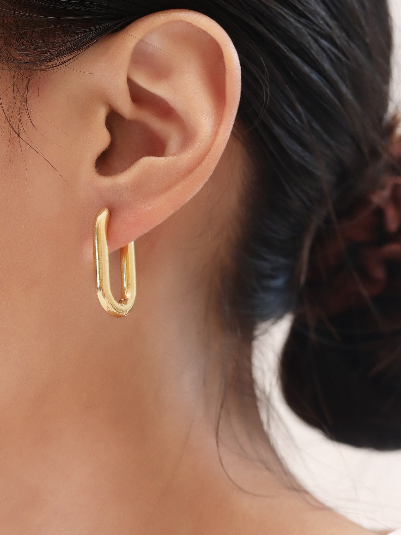 Geometric Hoop Earrings Fashion Lux Shop
