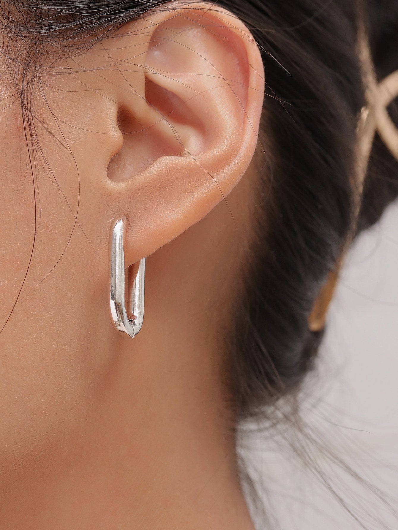 Geometric Hoop Earrings Fashion Lux Shop