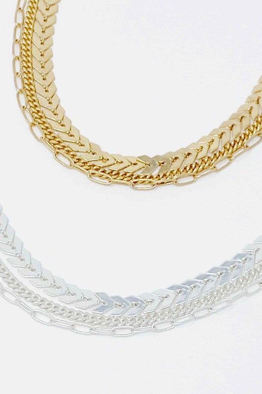 Chain Anklet, Set of 3