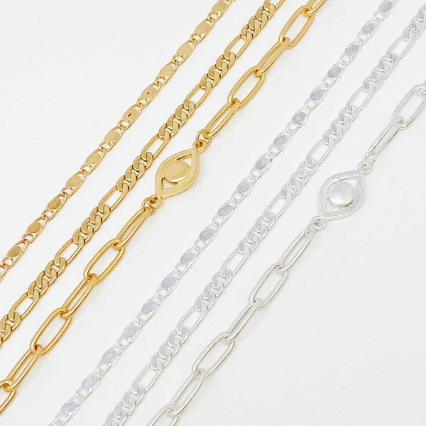 Chain Anklet, Set of 3 Fashion Lux Shop