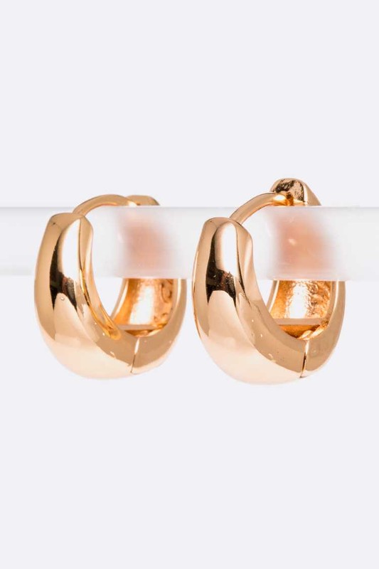 Hoop Earrings Gold Fashion Lux Shop