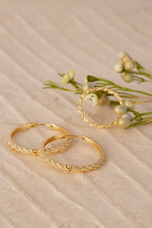 Twine ring and earring set Fashion Lux Shop