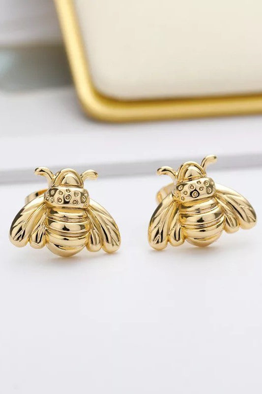 Bee Bumble Bee Stud Earrings Fashion Lux Shop
