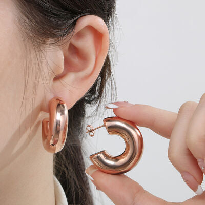 C-Hoop Earrings Fashion Lux Shop