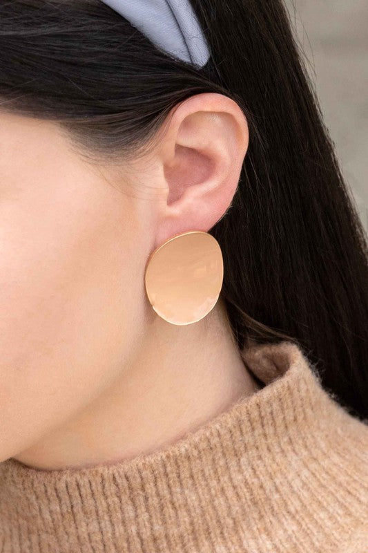 Curve Stud Earrings Fashion Lux Shop