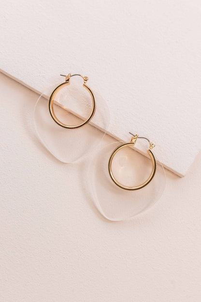 Leaf Hoop Earrings Fashion Lux Shop