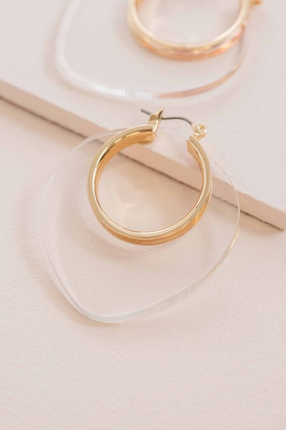 Leaf Hoop Earrings Fashion Lux Shop