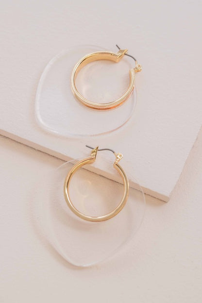 Leaf Hoop Earrings Fashion Lux Shop