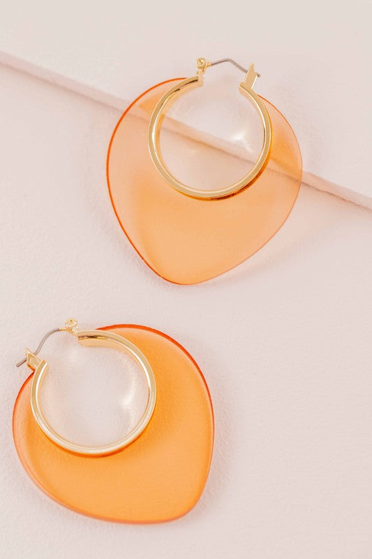 Leaf Hoop Earrings Fashion Lux Shop