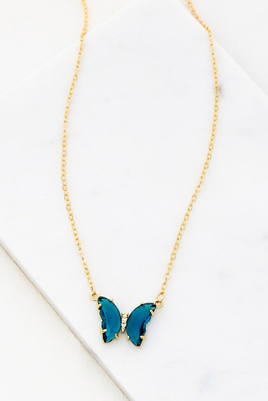 BUTTERFLY PENDANT NECKLACE