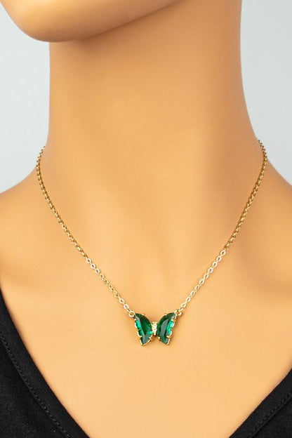 BUTTERFLY PENDANT NECKLACE