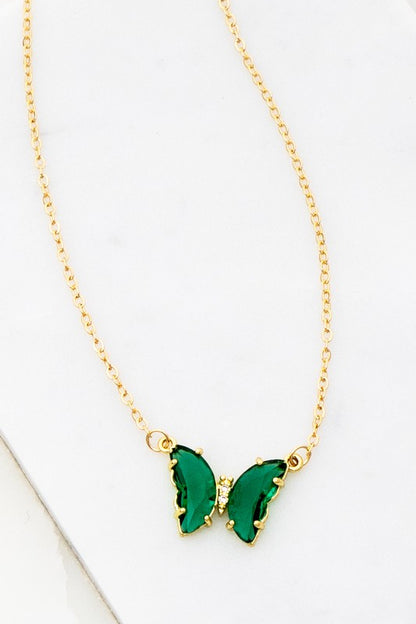 BUTTERFLY PENDANT NECKLACE