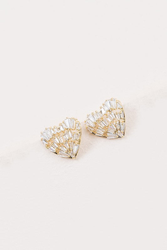 Heart Earrings Fashion Lux Shop