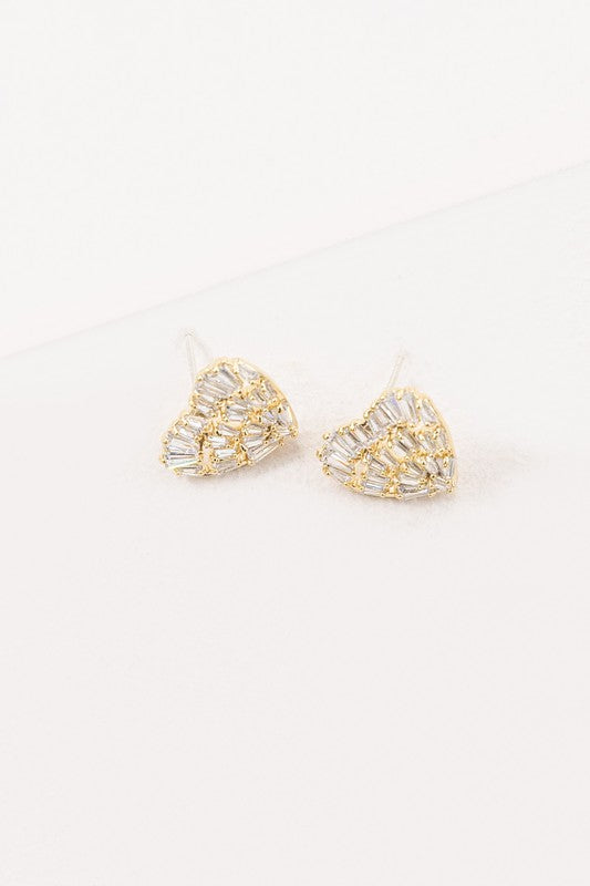 Heart Earrings Fashion Lux Shop