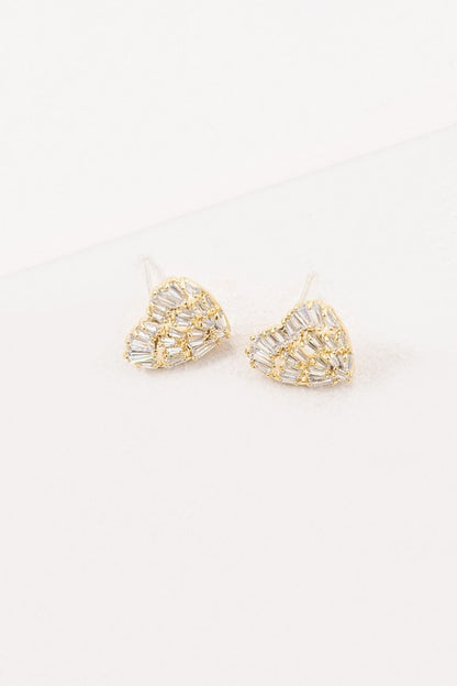 Heart Earrings Fashion Lux Shop