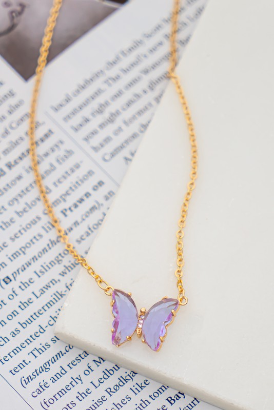 BUTTERFLY PENDANT NECKLACE