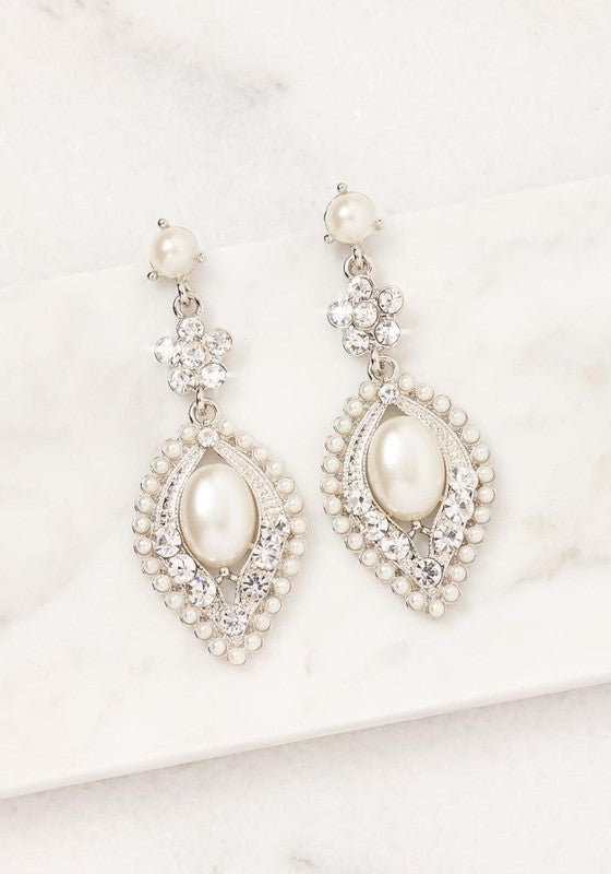 Pearl Ascent Drop Earrings Fashion Lux Shop