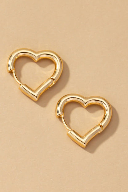 Heart hoop earrings Fashion Lux Shop