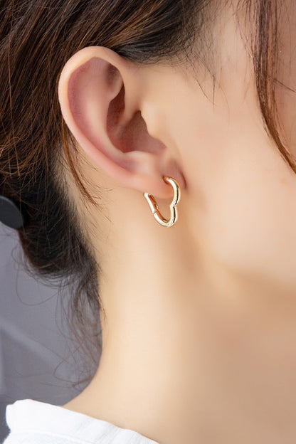 Heart hoop earrings Fashion Lux Shop