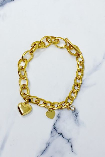 Charm Heart Bracelet Fashion Lux Shop