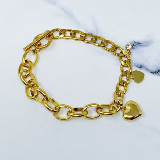 Charm Heart Bracelet Fashion Lux Shop