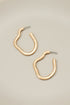 Gold Irregular shape hoop earrings Fashion Lux Shop