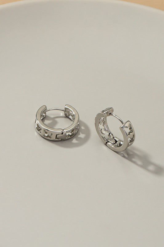 butterfly hoop earrings