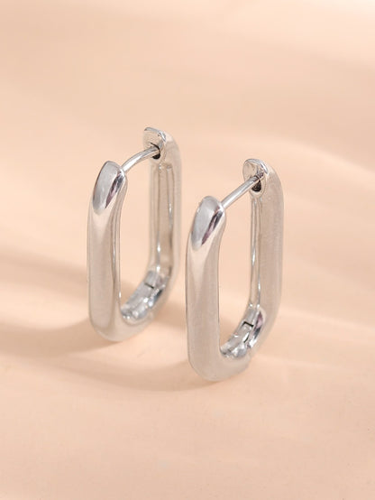 Geometric Hoop Earrings Fashion Lux Shop