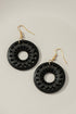 Circle Wood style drop earrings Fashion Lux Shop