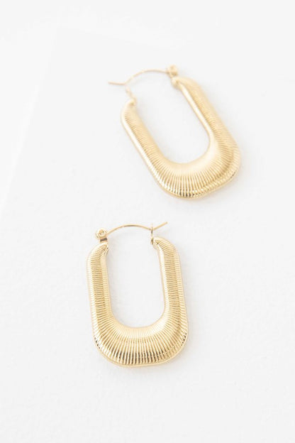 Gold Hoop Earrings Fashion Lux Shop