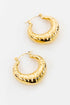 Croissant Hoop Earrings Fashion Lux Shop