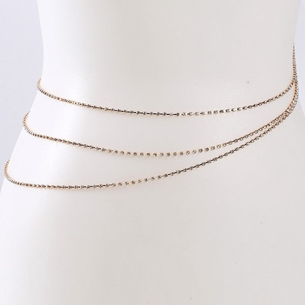 RHINESTONE WAIST CHAIN Fashion Lux Shop