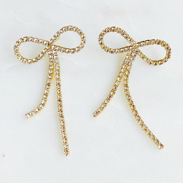 Bow Earrings Fashion Lux Shop