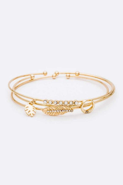 Leaf Horn Bangle Fashion Lux Shop