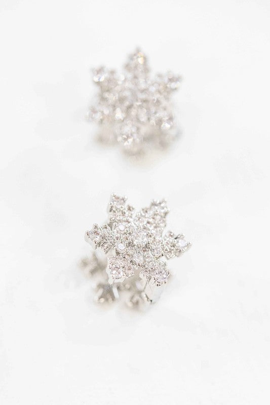 Snowflake Hoop Earrings Fashion Lux Shop