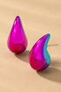 Puffy Hollow Teardrop Earrings Fashion Lux Shop