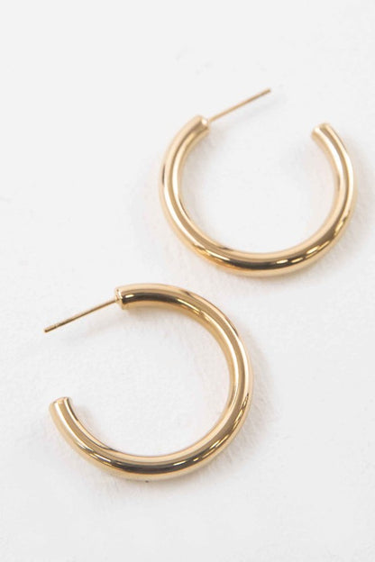 Canal Hoop Earrings Fashion Lux Shop