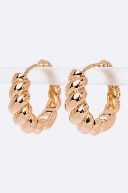 Scallop style Hoop Earrings