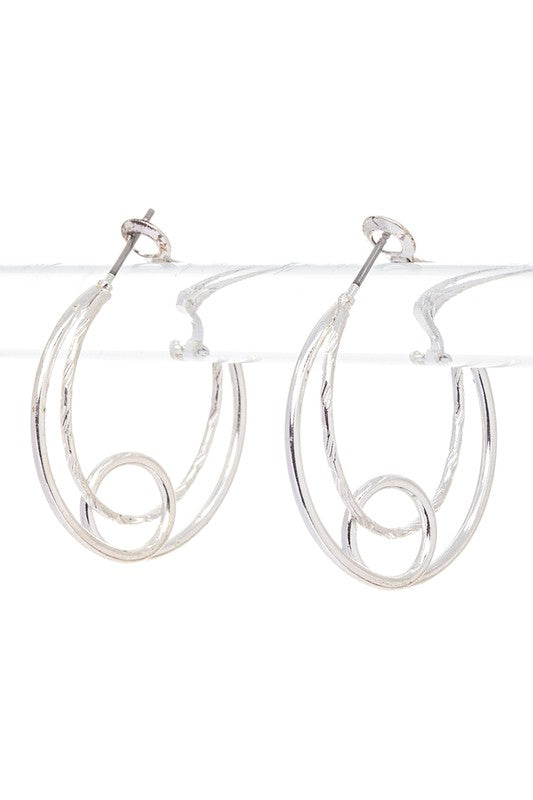 Double Wired Hoop Earrings