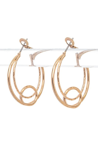 Double Wired Hoop Earrings