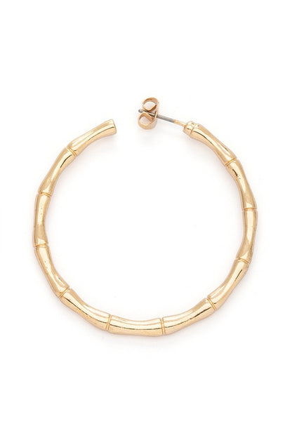 Bamboo Hoop Earrings