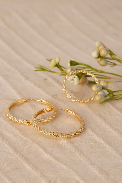 Twine ring and earring set Fashion Lux Shop