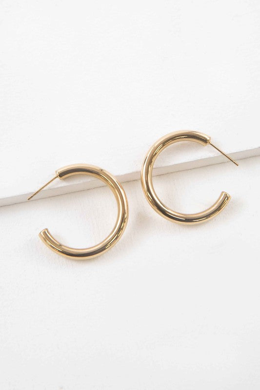 Canal Hoop Earrings Fashion Lux Shop