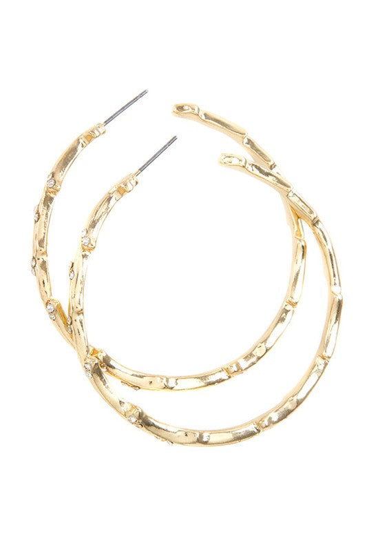 BAMBOO HOOP EARRINGS