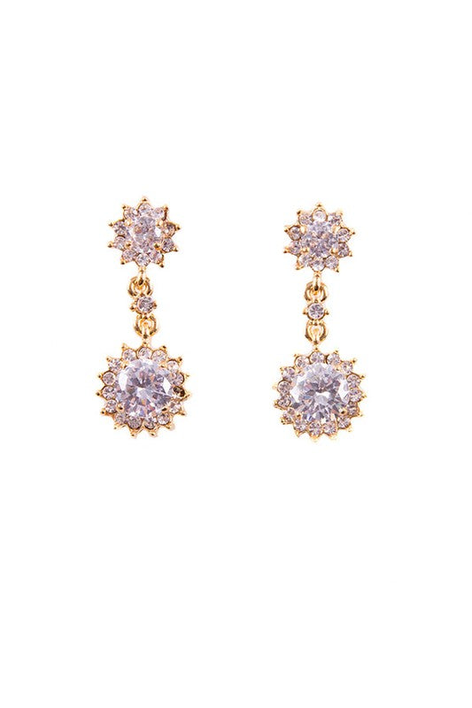 FLORAL DANGLE EARRINGS Fashion Lux Shop