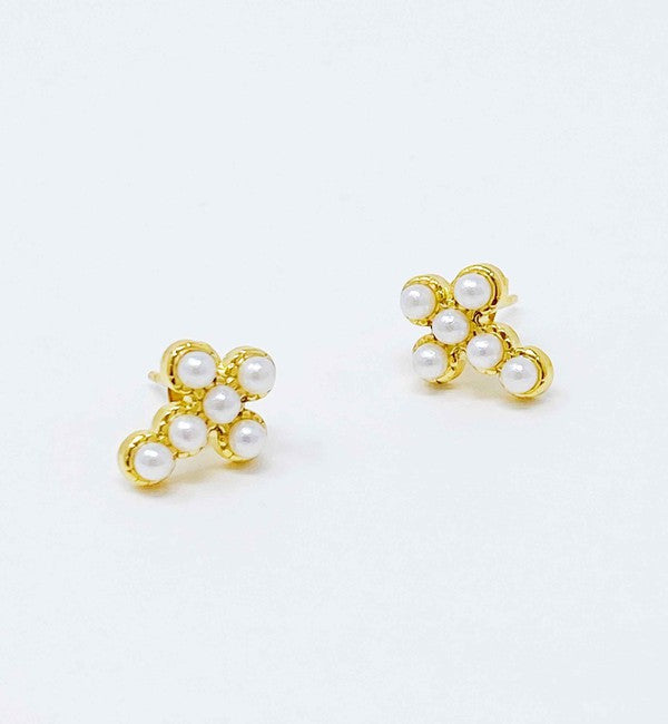 Cross Stud Earrings Fashion Lux Shop