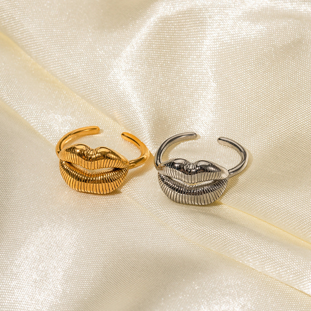 Lip style Ring 18K Gold plated Fashion Lux Shop