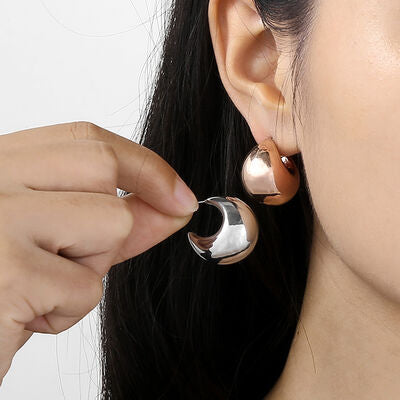 Moon Shape Earrings Fashion Lux Shop